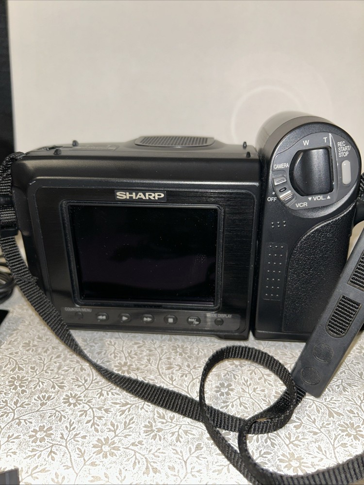 Sharp Liquid Crystal Video Camera Vl-E47 & Accessories