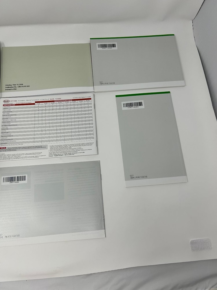 2019 KIA Optima Owner's Manual Set