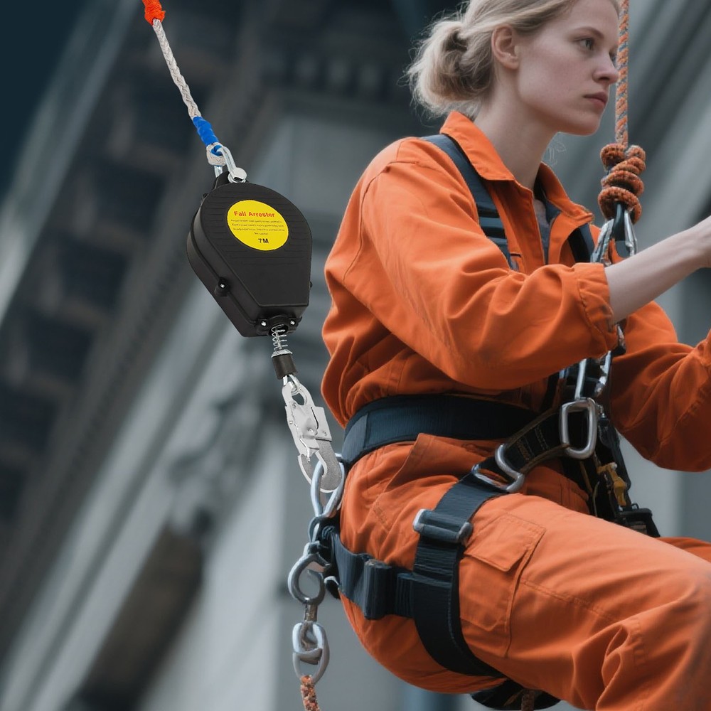 22.9ft Fall Arrester Fall Arrest Protector Fall Protection Gear Self-Retractable