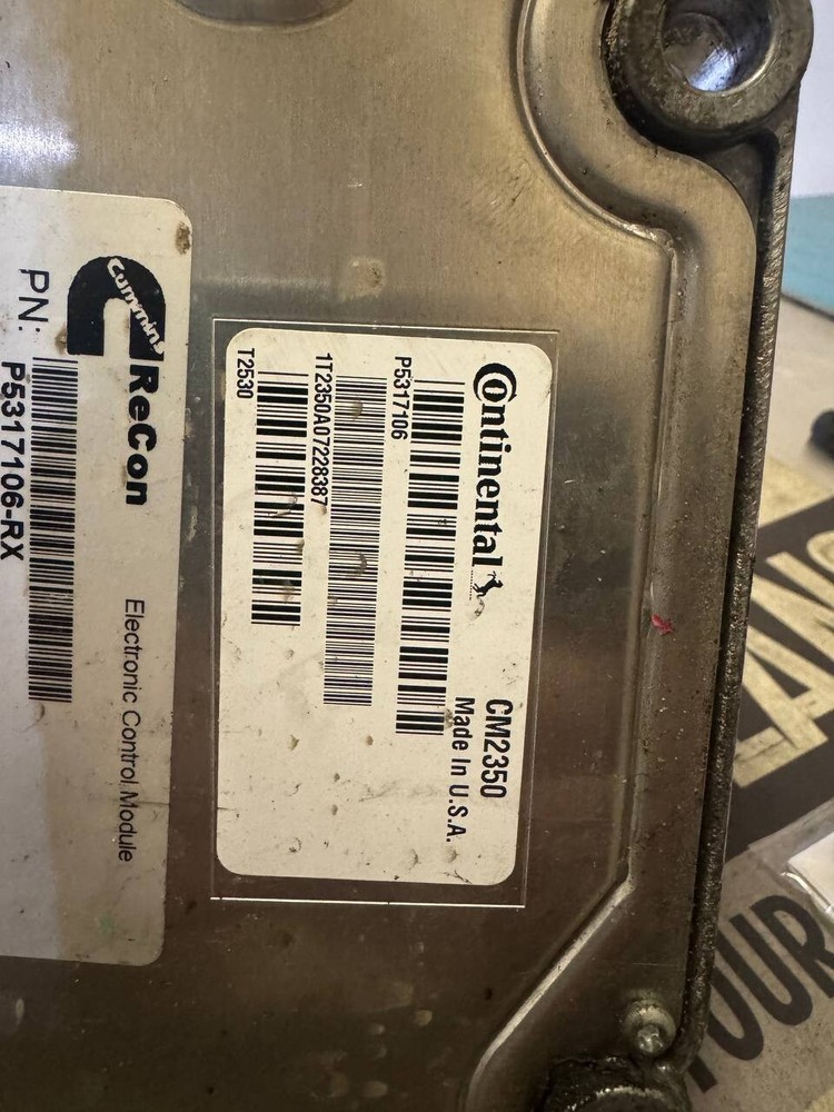 CUMMINS ISX15 ECM 5317106 ELECTRONIC CONTROL MODULE