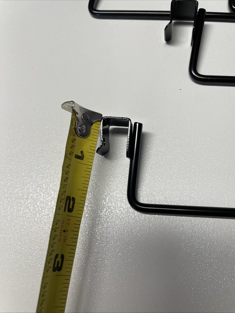 34 8” Black Hooks Peg Board Rack Display