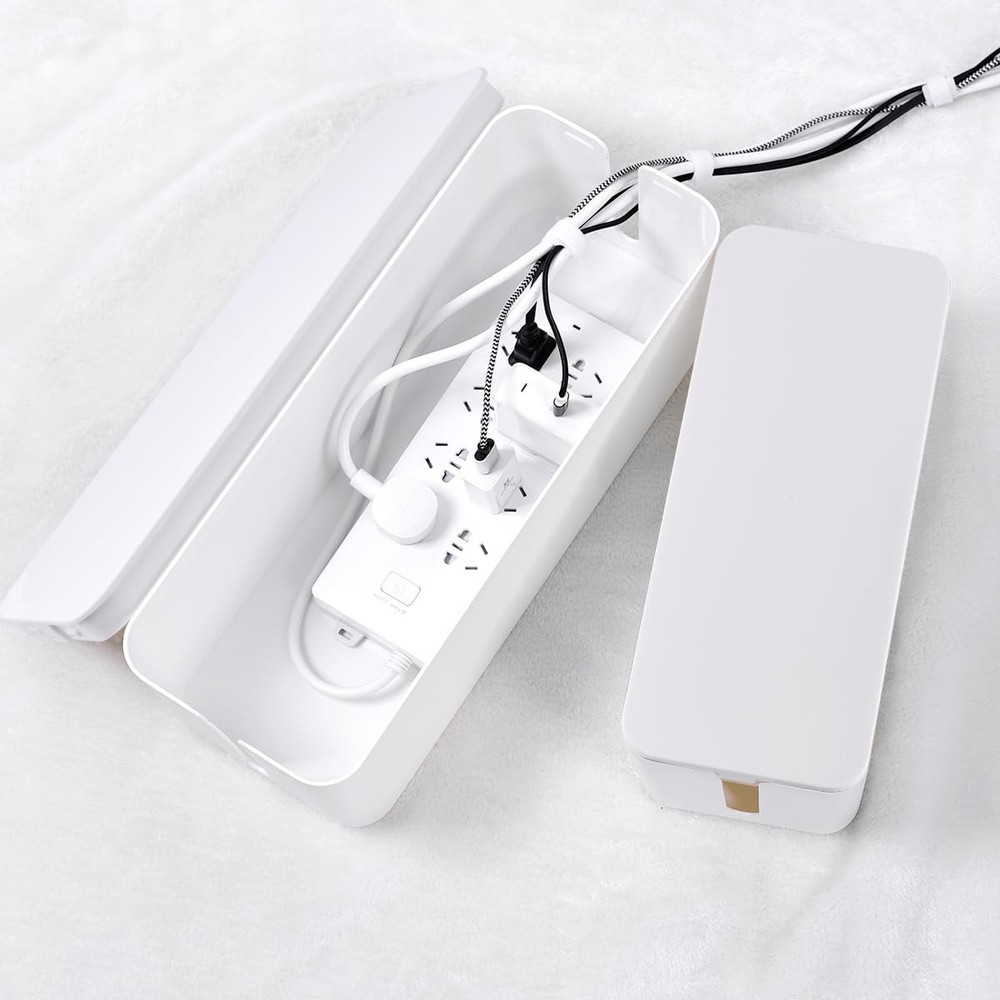 Cable Management , 2 Pack Large & Medium Cable Organizer with 17 PCS Cable Ma...