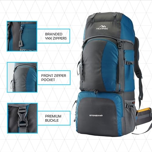 60 Ltr Rucksack Blue