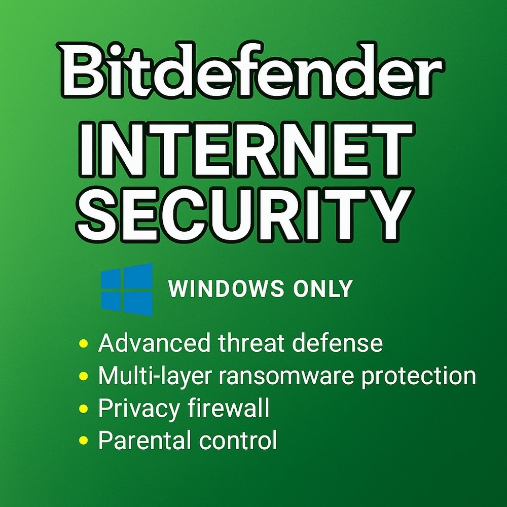 🔥 Bitdefender Internet Security 🔥1 Year | 3 PCs | Windows | Trusted Seller