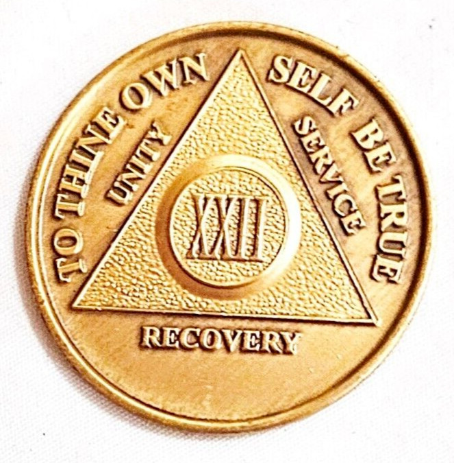 22 year AA Sobriety Coin