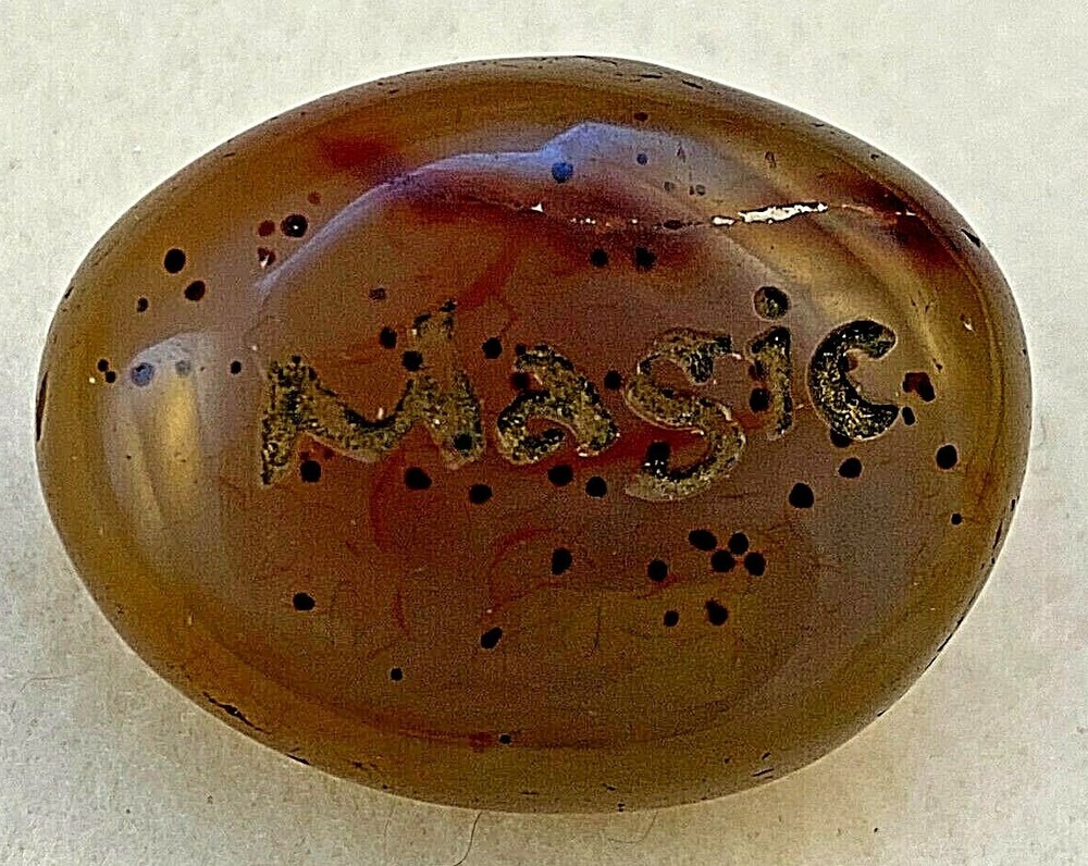 Laser Engraved Gemstone Pocket Token "MAGIC" Affirmation