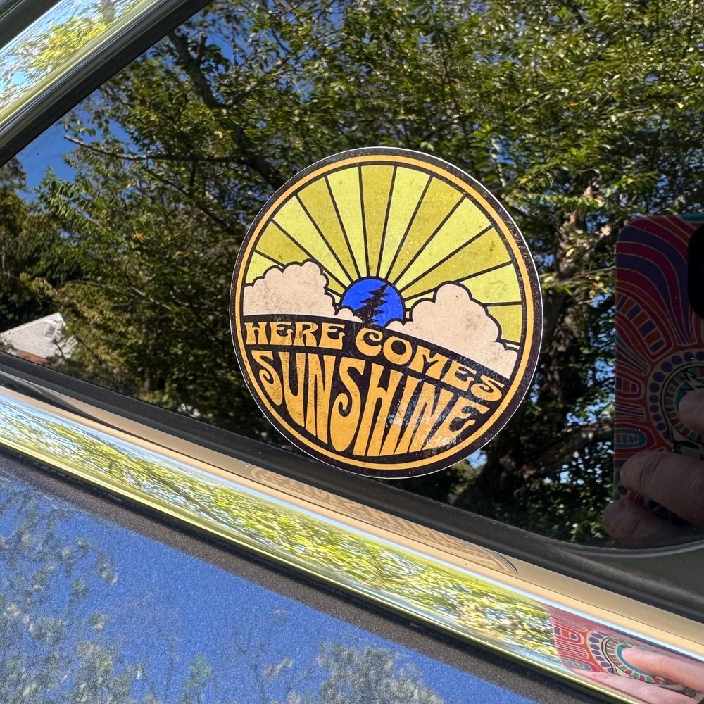 Here Comes Sunshine Vinyl Sticker - Grateful Dead