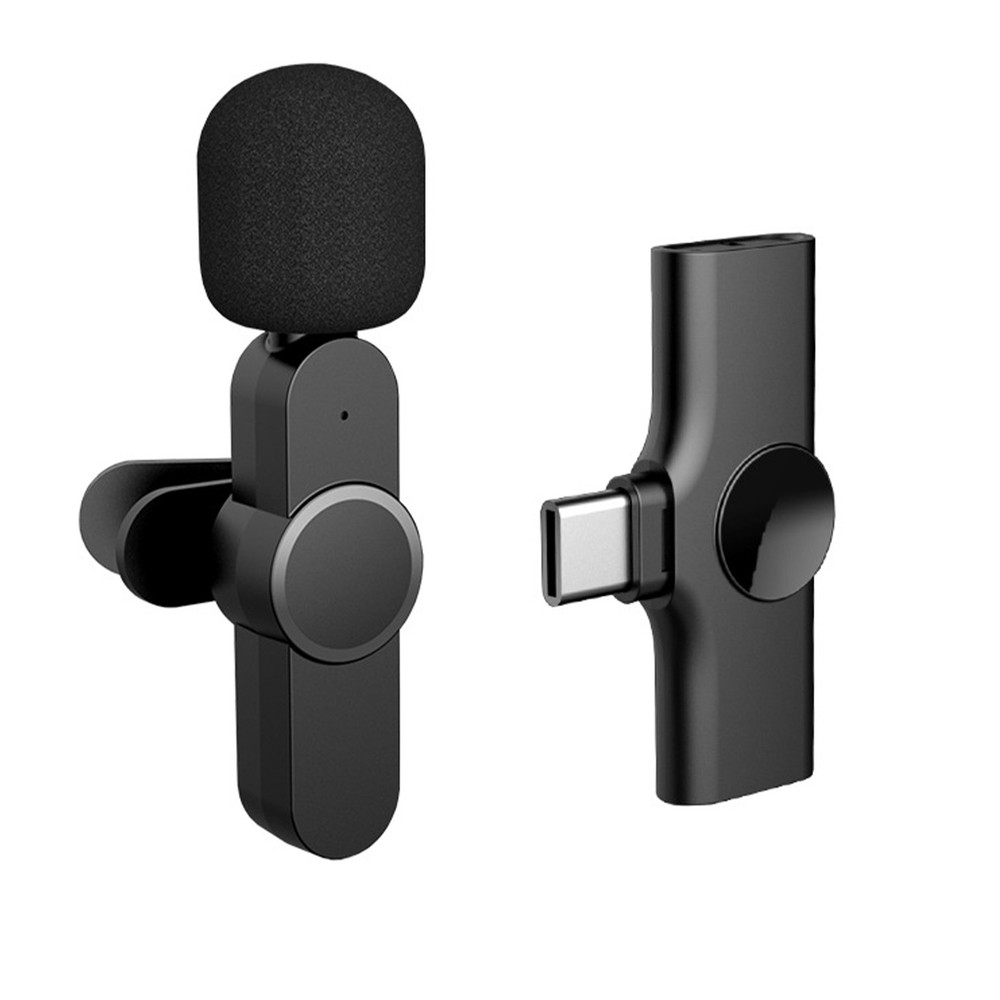 Wireless Microphone Mini Audio With Type-C Receiver For Conference Interview D