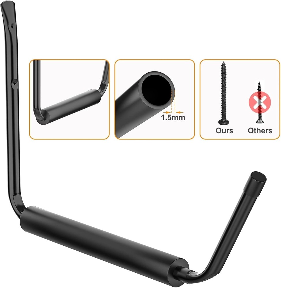 Versatile Wall Mount Kayak Holder - 6 Pack