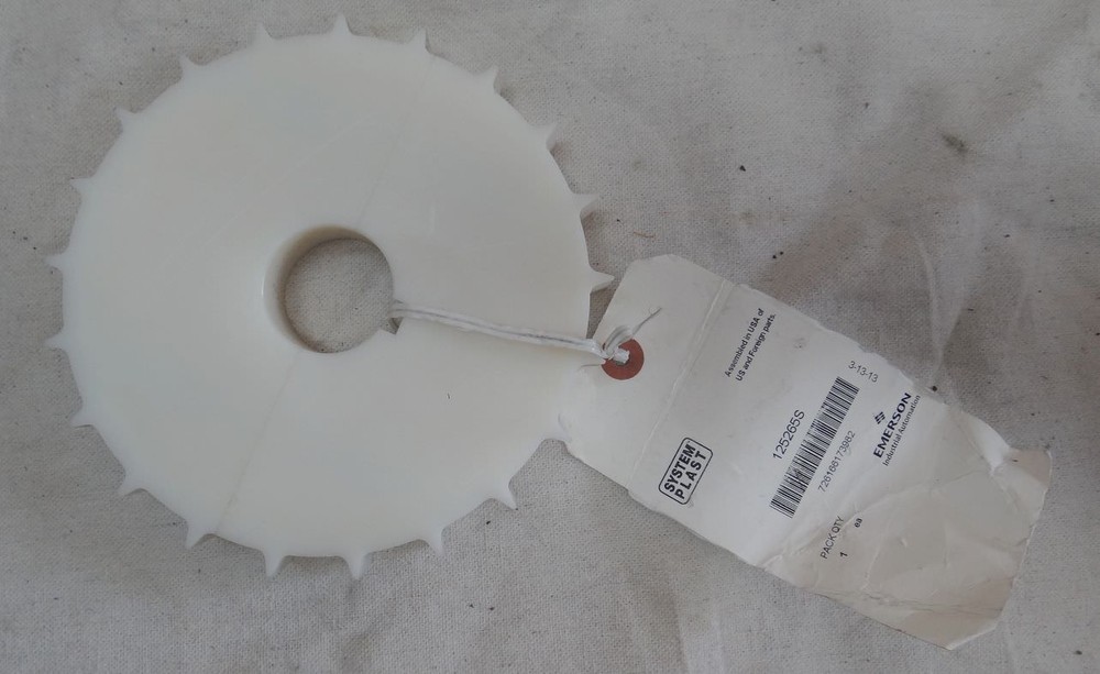 SYSTEM PLAST EMERSON MACHINED DRIVE SPROCKET SPLIT FIXED #125265S 6.73"OD