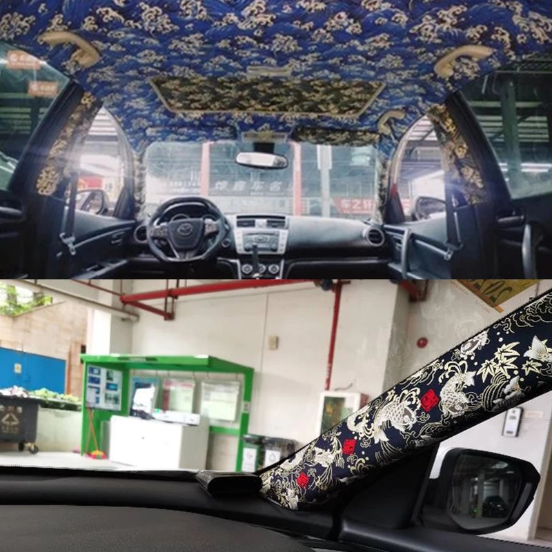 Car Upholstery Headlining Fabric Foam Backed Cloth Multi Pattern Chic