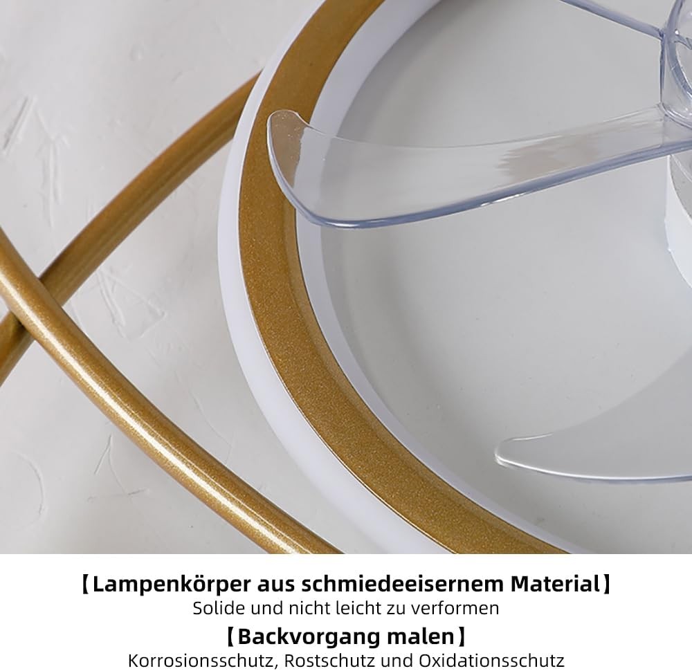 Restaurant Ceiling Fan with Light Smart LED Ceiling Fan Light Timer Function