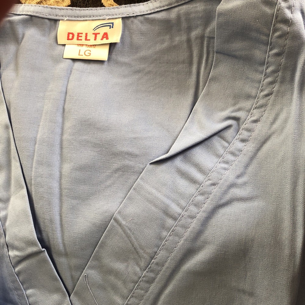 New Delta Blue Scrub Set. Size Large