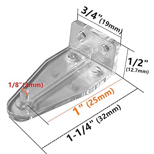 10pcs Clear PC Hold Down Brackets for 1 Mini Blinds More