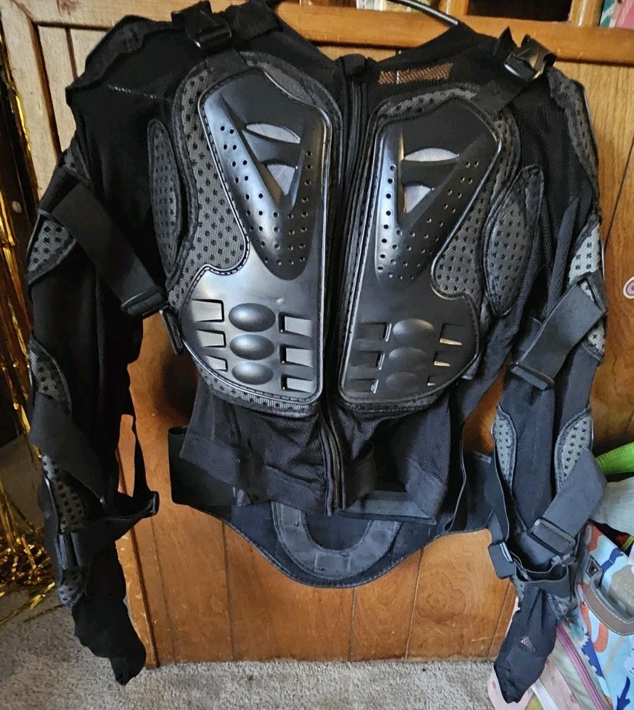 Racing Black Protective Padded Jacket SIZE SMALL, Pre-Owned, Never Used