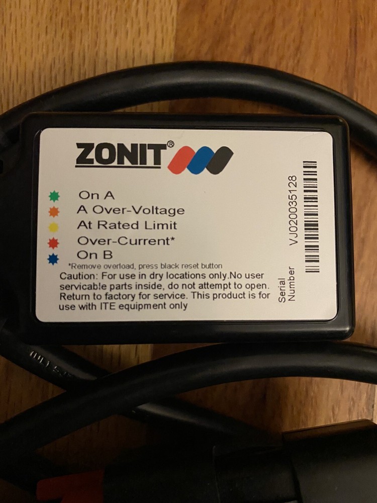 Zonit μATS1-HV Micro Automatic Transfer Switch  208-240V Single Phase Power