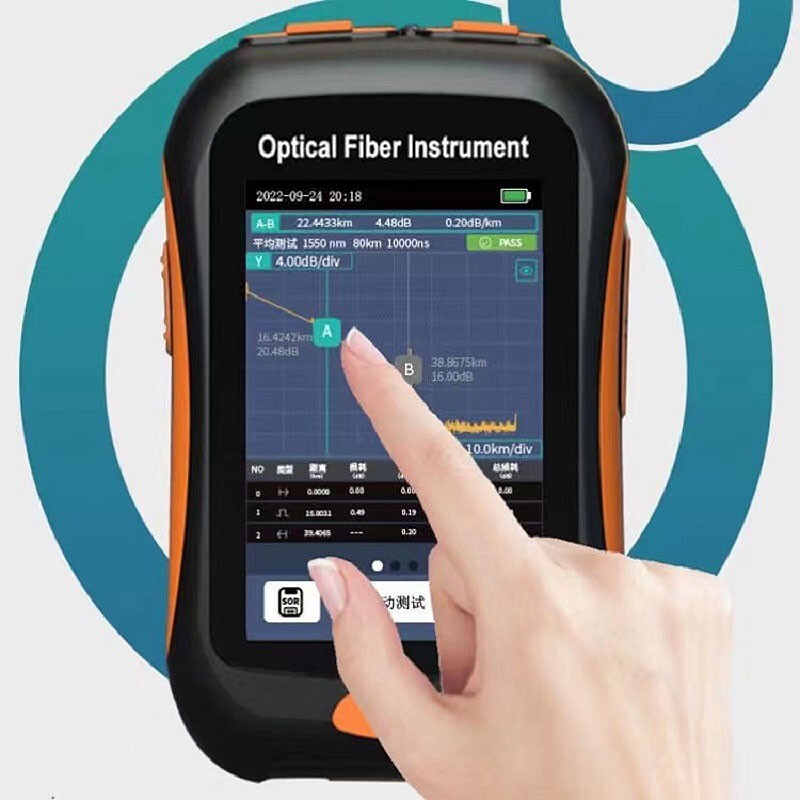 NK2800 Mini OTDR Portable Mini Optical Time Domain Reflectometer Touch Screen