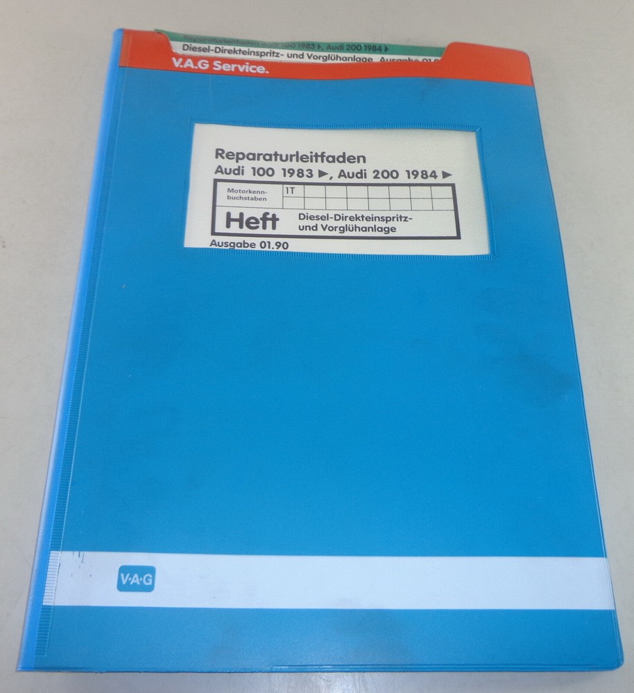 Workshop Manual Audi 100 Type 44 / 200 Diesel Injection System