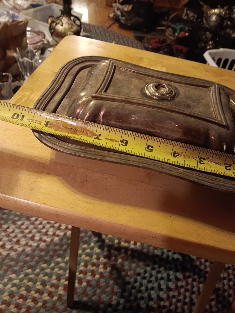 SILVERPLATE COVERED SERVING DISH. 1268