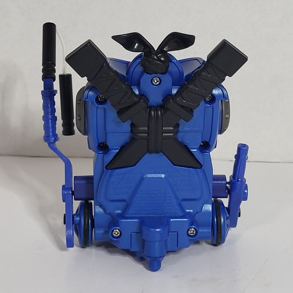 Spinmaster Ninja Bots Battling Robots Blue With Nunchuks Only - Works