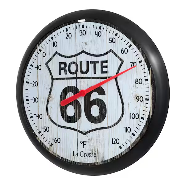 8 In. Route 66 round Dial Thermometer