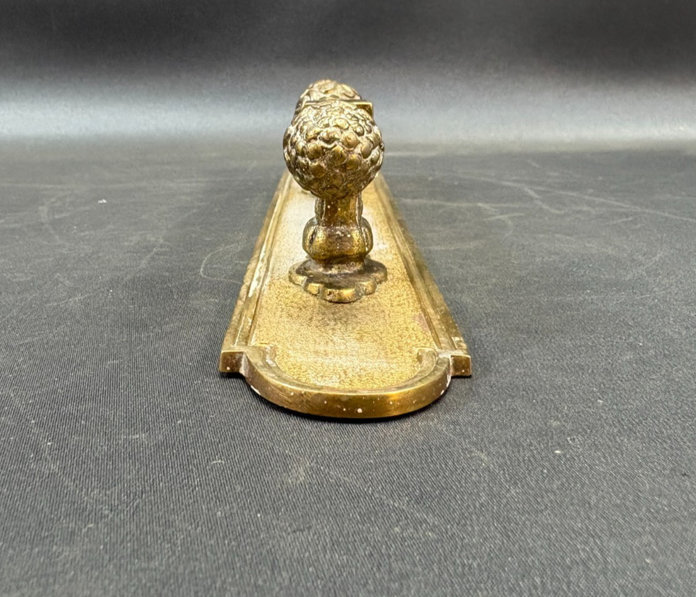 Vintage Ornate Solid Brass Door Pull Handle Victorian Style - 11.5"