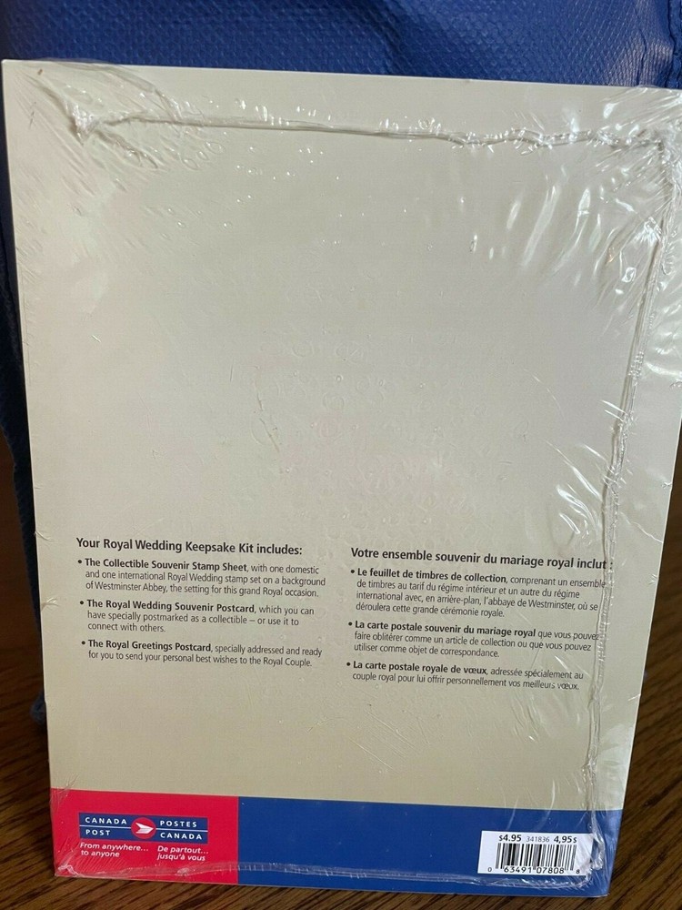 Royal Wedding Keepsake Kit from Canada - NEW (SEALED)