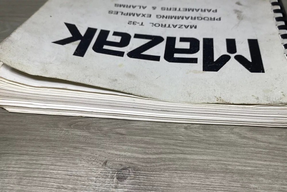 Mazak Mazatrol T-32 Programming Examples Parameters & Alarms | M149