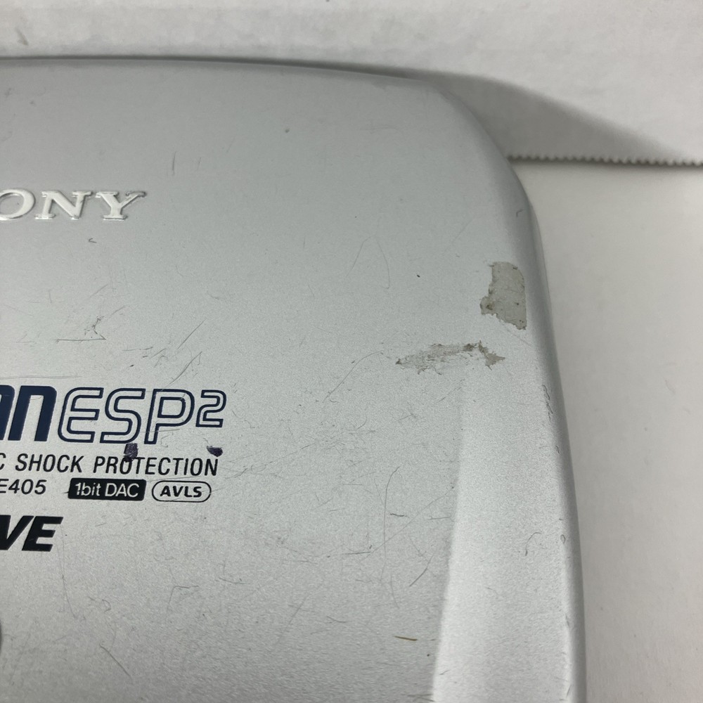 Sony CD Player Discman D-E405 ESP2 Portable WORKS