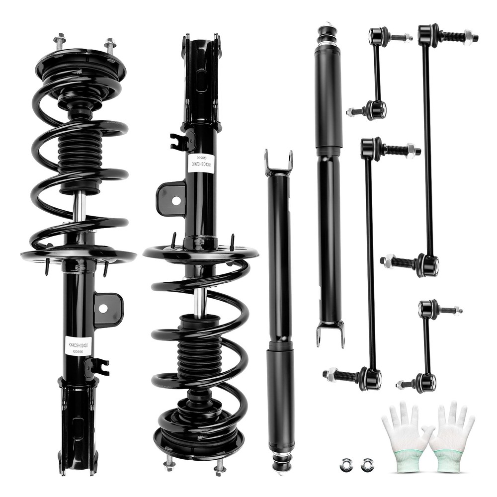 For 2013-2018 Ford Explorer Front Struts & Coil Spring Rear Shocks Sway Bars Kit
