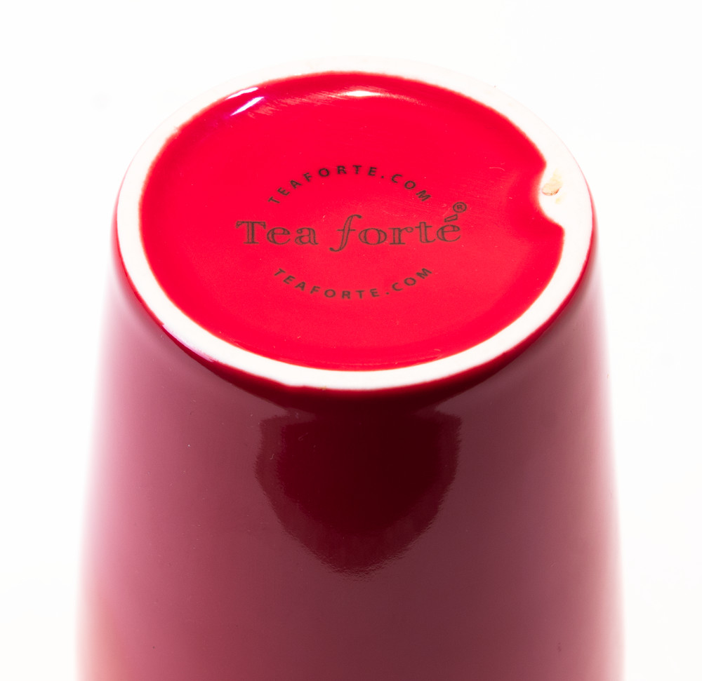 Tea Forte Red Cup w/Infuser Basket & Lid