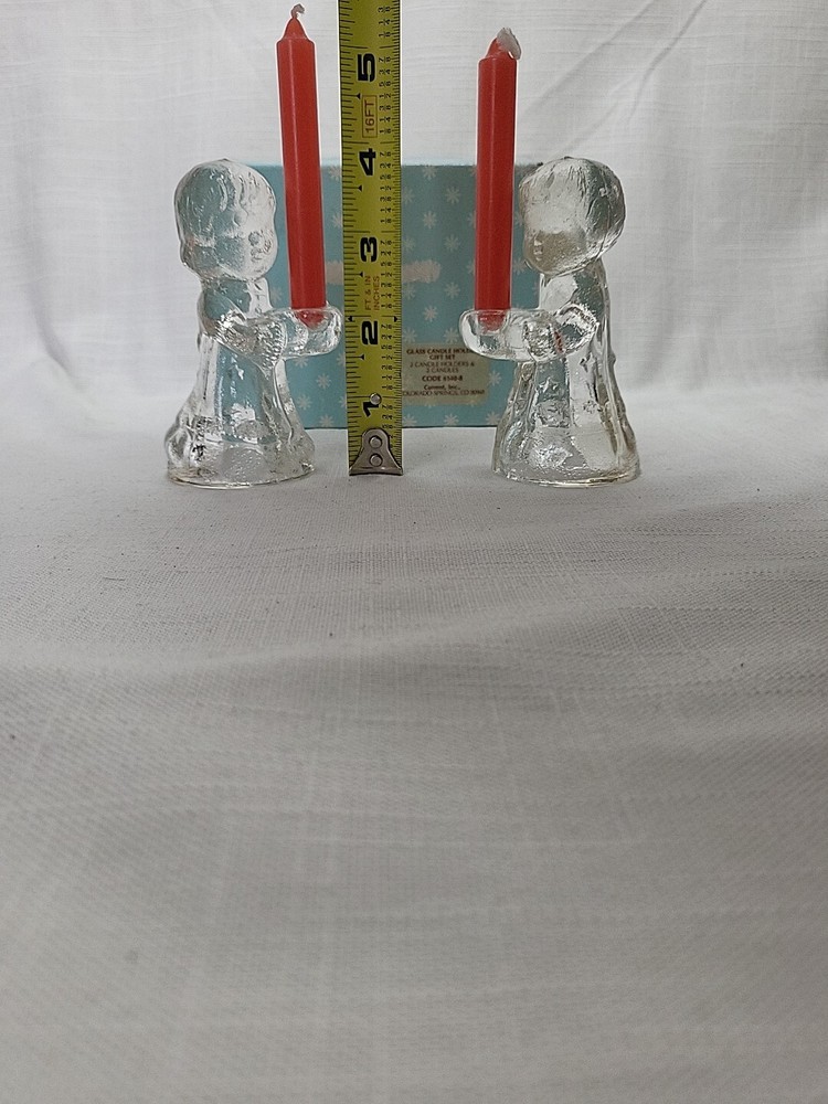 Current, Inc. Glass Children Candle Holders Code 6140-8