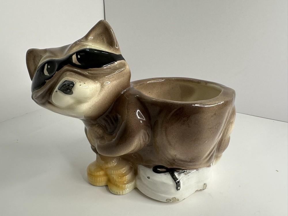 Ceramic Masked Bandit Planter