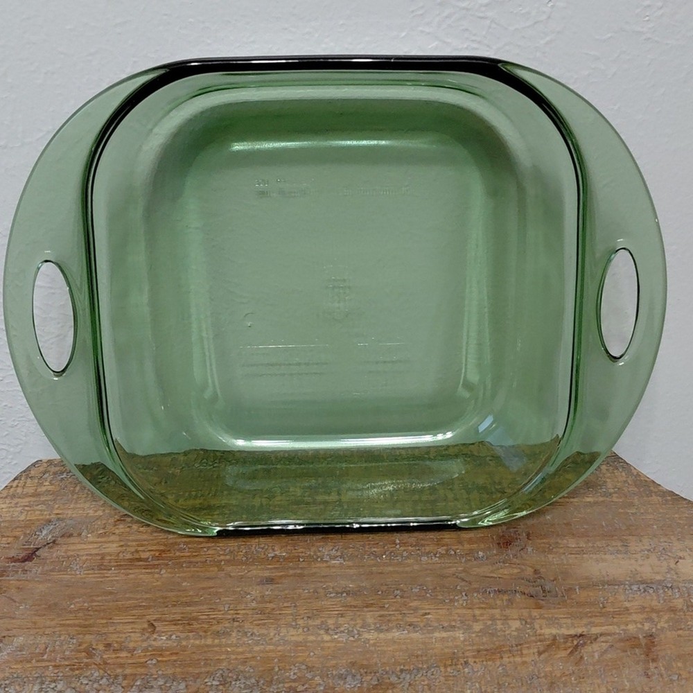 Anchor Hocking Green 2 Quart Baking Dish 8X8 Square Ovenware