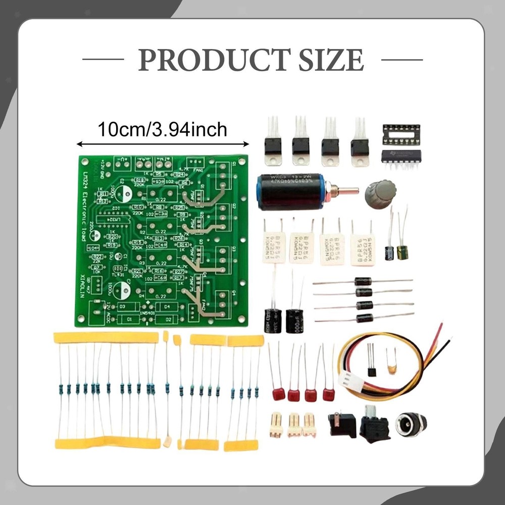 Electronic Load Tester Kit Adjustable PCB Board Repair Component Replacement