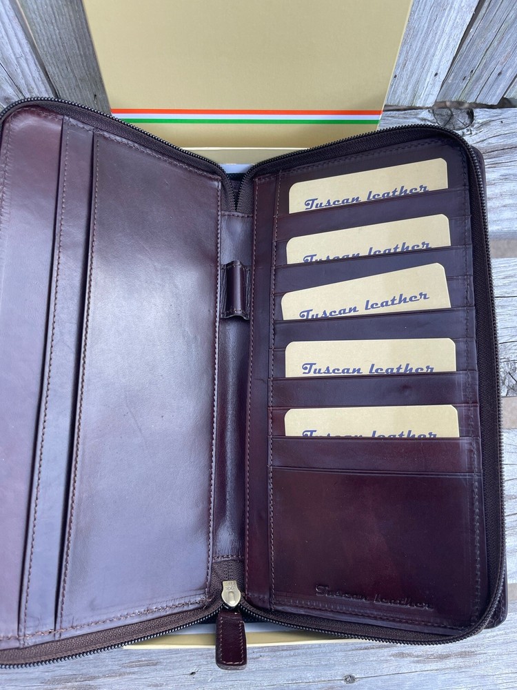 NEW Tuscan Leather Travel Document Case
