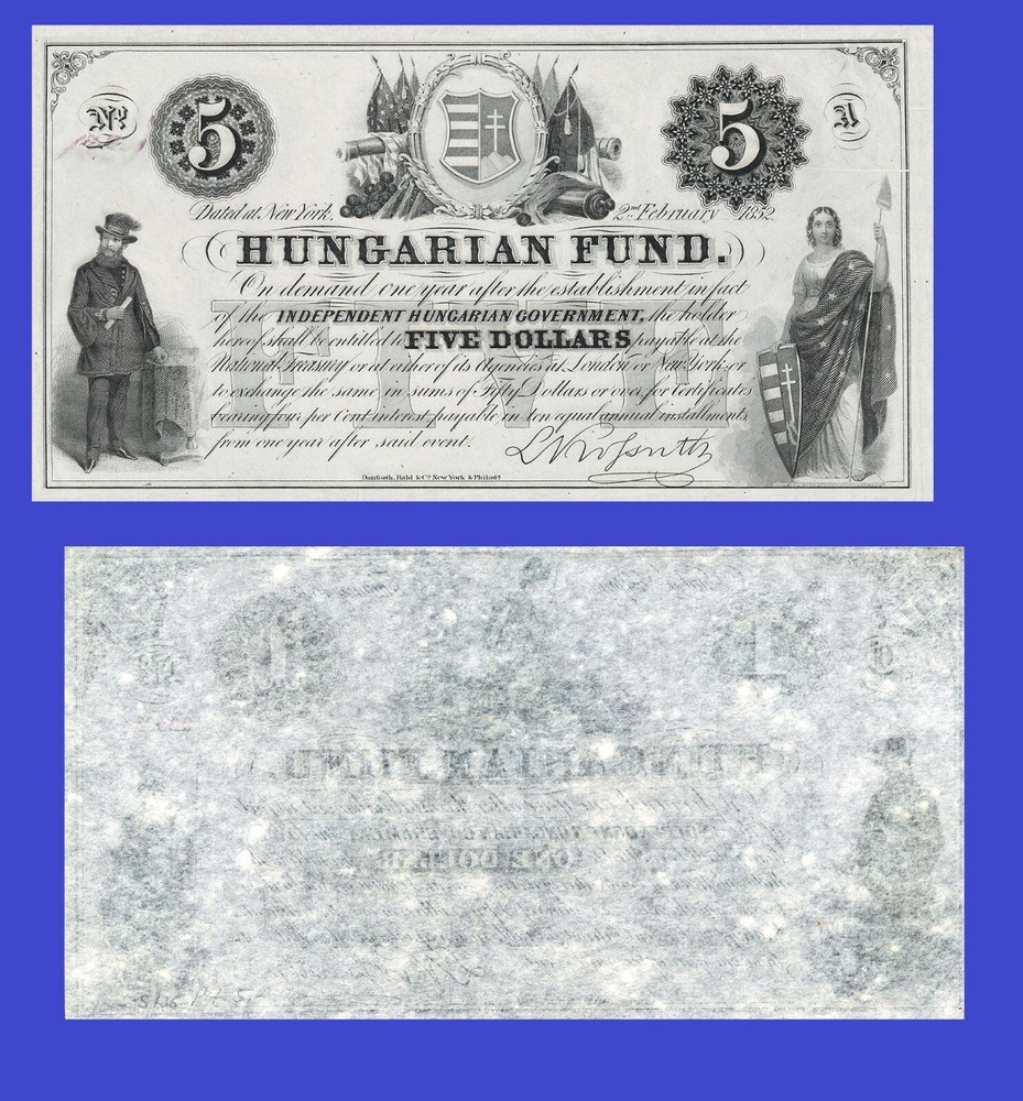Hungary  5 Dollar 1852   / Copy