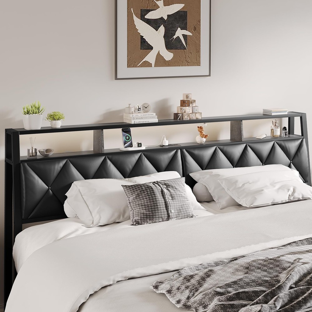 Queen Headboard Only Headboard for Queen Size Bed with Storage Upholstered Hea