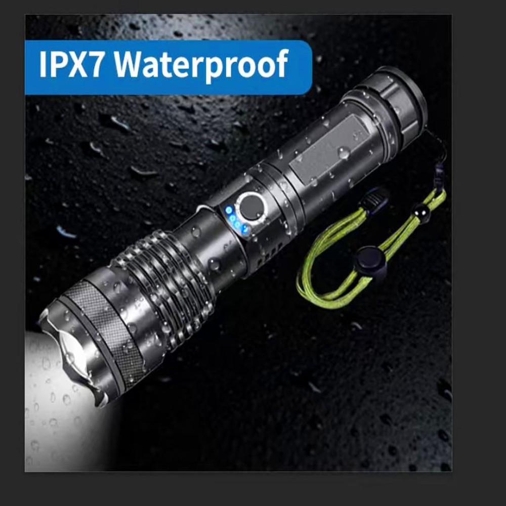 Flashlights Rechargeable,Super Bright High Lumens Flash Light,5 Modes Black