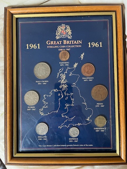 Great Britain Sterling Coin Collection 1961