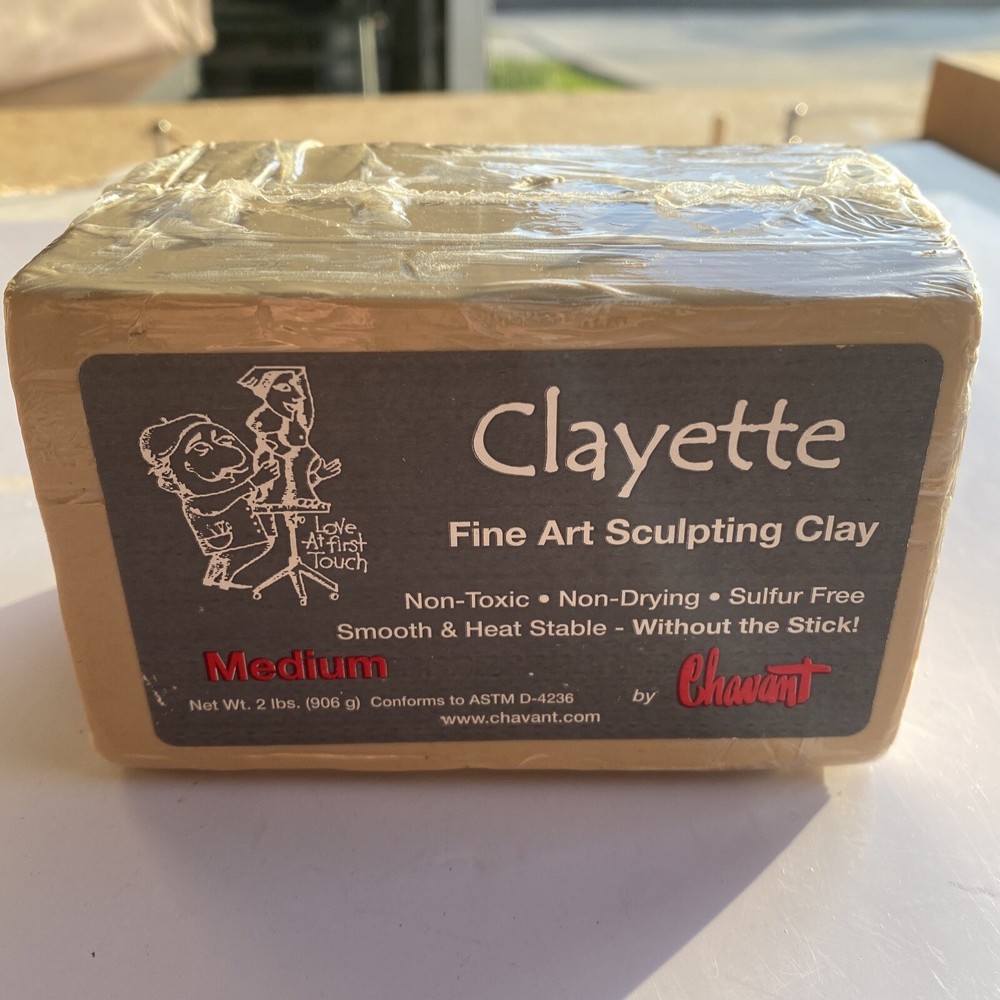 Chavant Clayette Medium (Cream) 2 Lb Brick