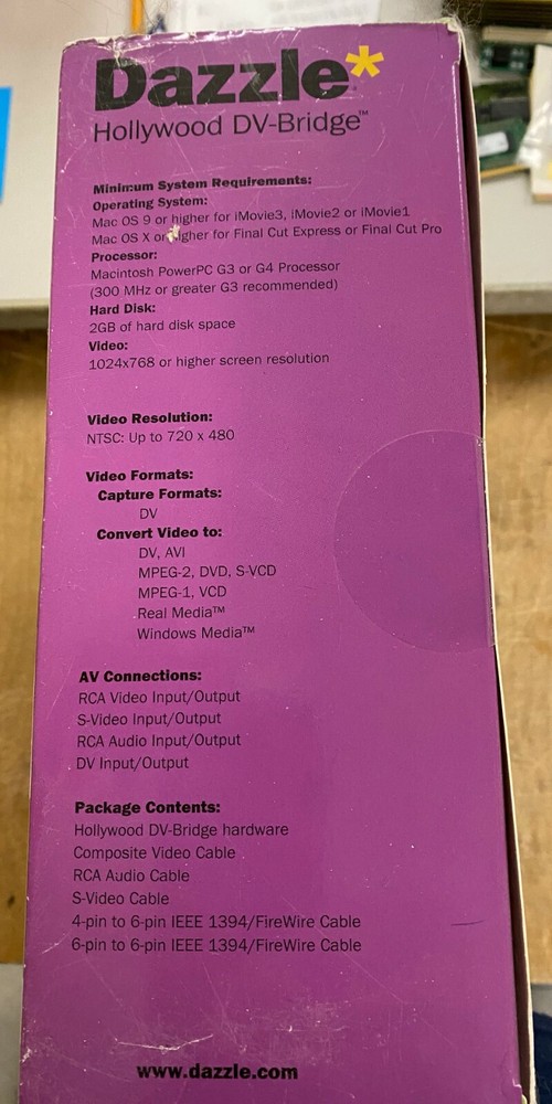 Dazzle Hollywood DV-Bridge for Mac