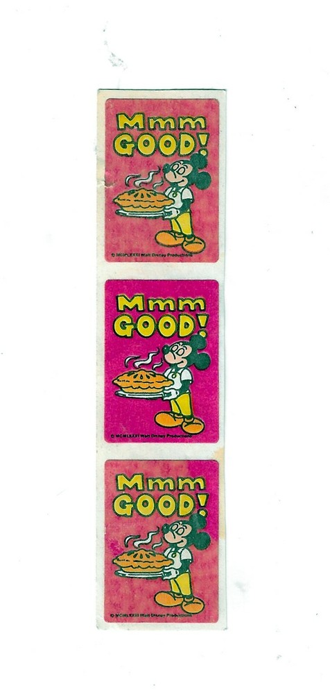 Mickey Mouse - Scratch & Sniff - Stickers - WDP - New, Never Used