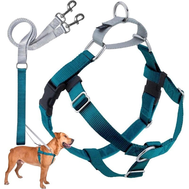 Freedom No Pull Dog Harness Comfortable Control Adjustable Dog Harness Leash Set