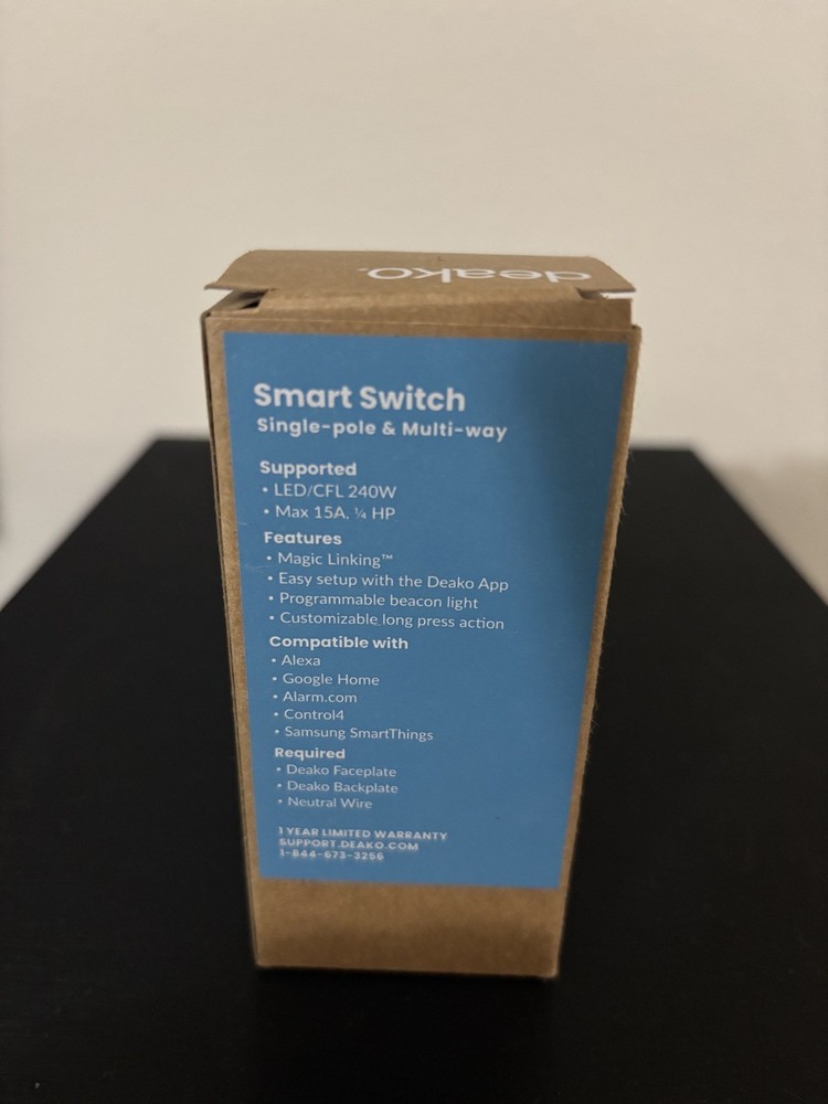 Deako Smart Switch 2.4GHz “2nd Generation”