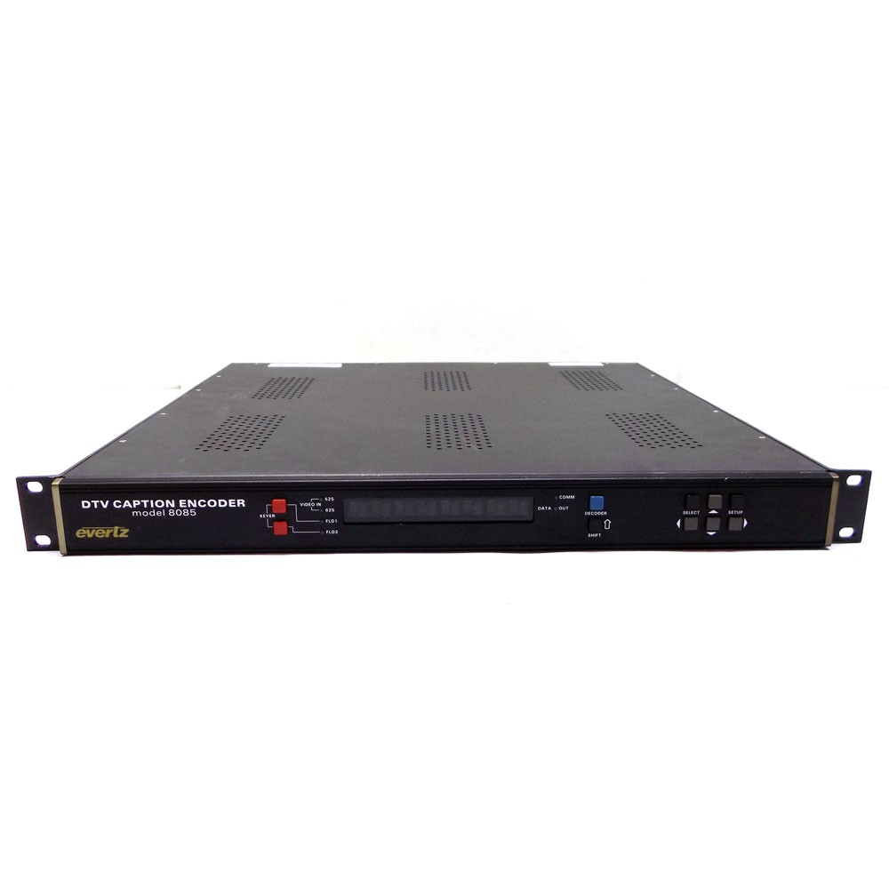 Evertz Microsystems 8085 DTV Closed Caption Encoder 1U Rackmount CC Encoder