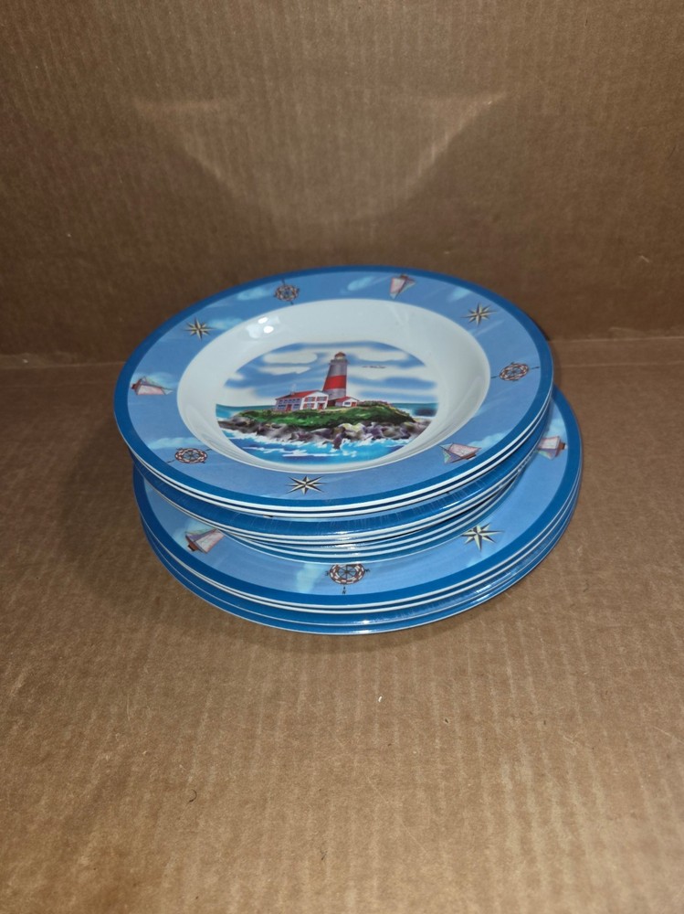 Melamine Lighthouse Nautical Breeze Assorted Dinnerware