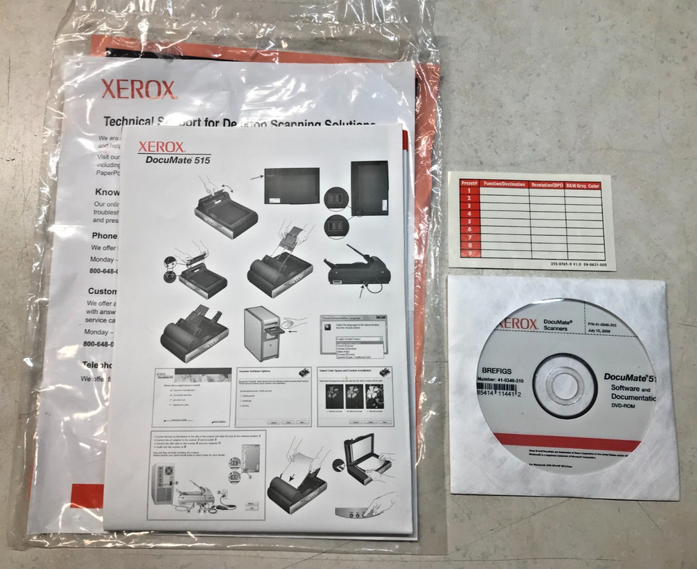 Xerox DocuMate 515 Flatbed Scanner