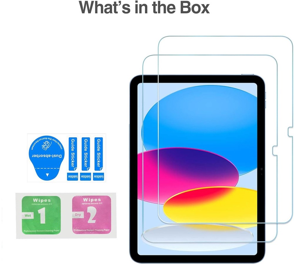 TiKeDa Screen Protector for iPad A16 2025 11th/10th 11th/10th, Clear