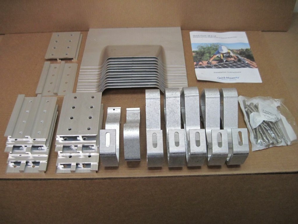 Quick Mount PV QMHSBA12 Hook for Bottom Mounted Rails. 6'' Base Size Aluminum